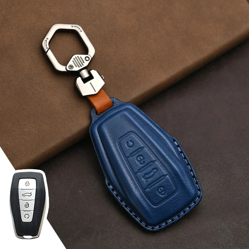 غطاء مفتاح جلدي لـ Geely Coolray
