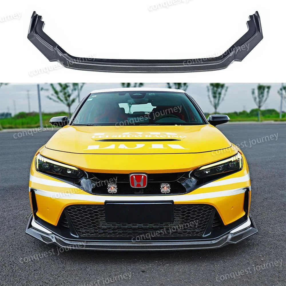 سبويلر أمامي لهوندا سيفيك FL5 Type R (2022+) – فرونت ليب ABS بنقشة كاربون
