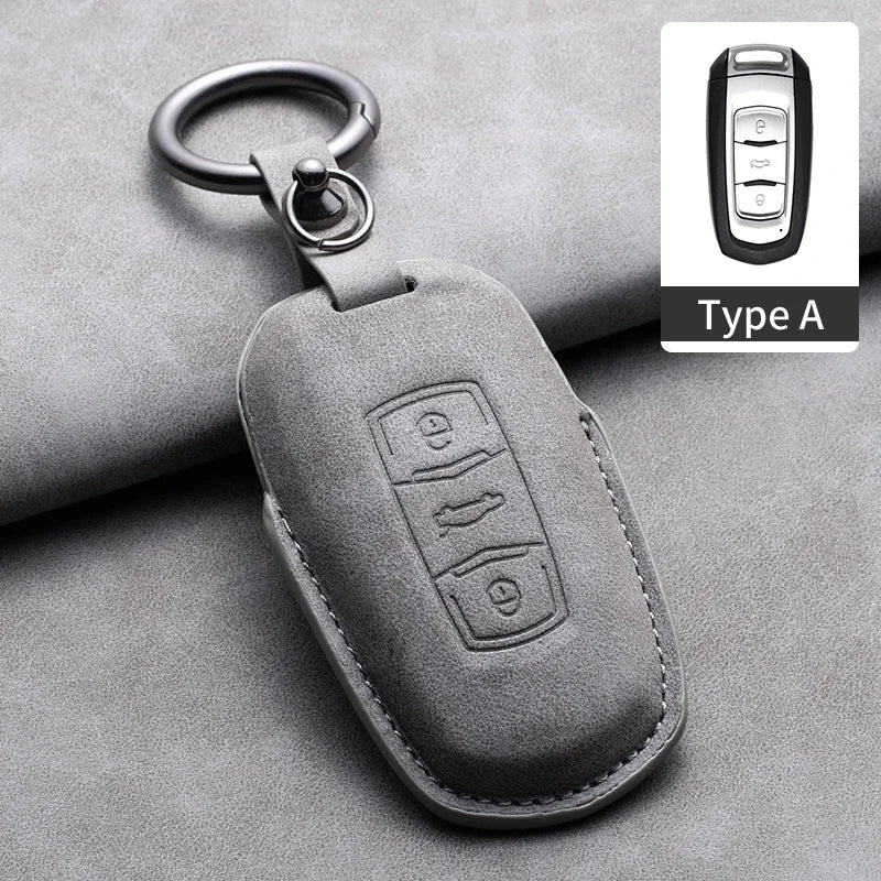غطاء مفتاح جلدي لـ Geely Coolray