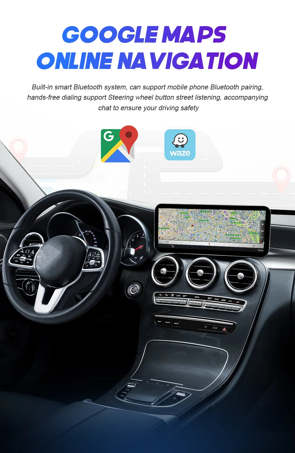 شاشة أندرويد لمرسيدس C-Class (W205)