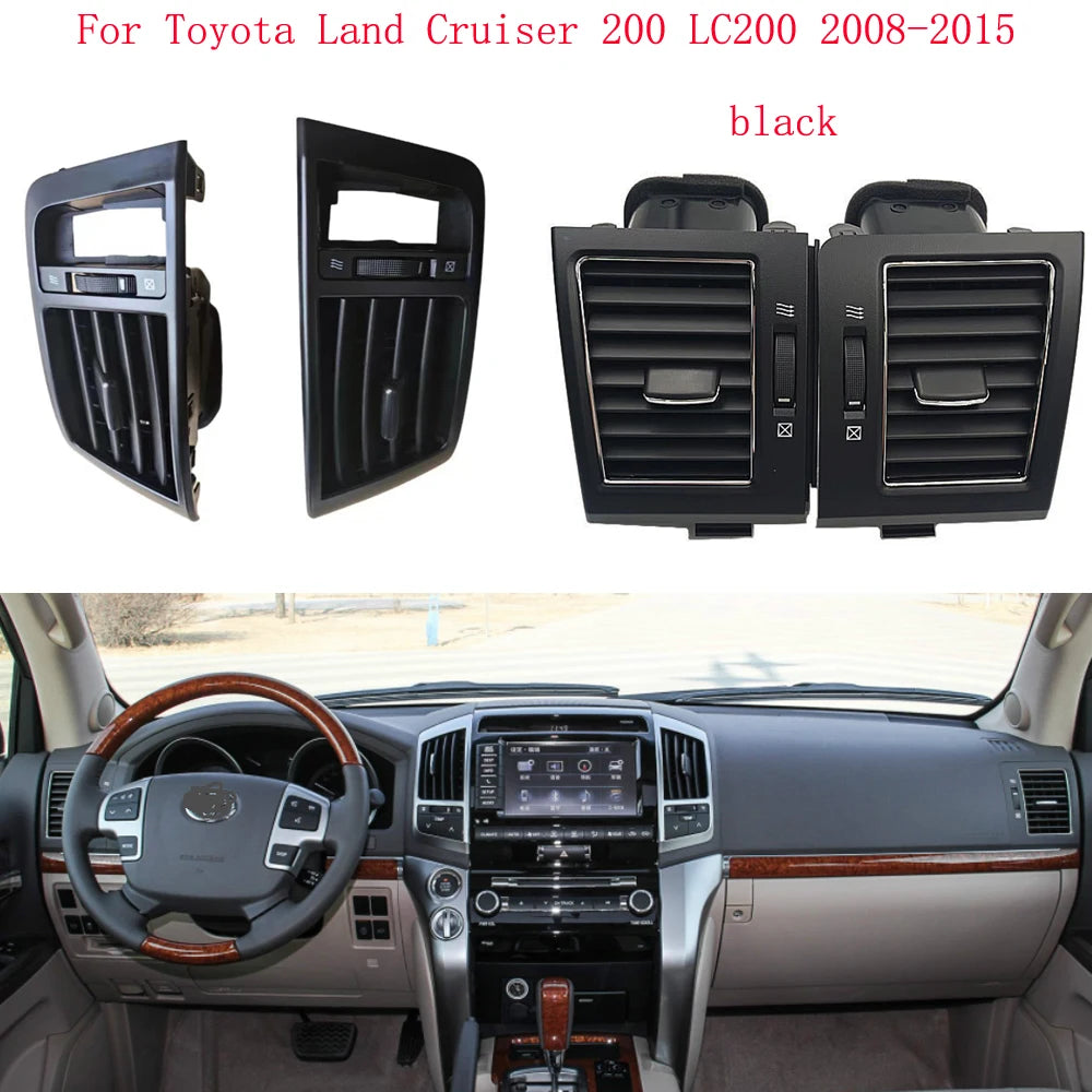 Yaocaiss Copy For Toyota Land Cruiser 200 LC200 2008 2009 2010-2015 Grill Car A/C Air Conditioner Outlet Air Fresh Grill outlets