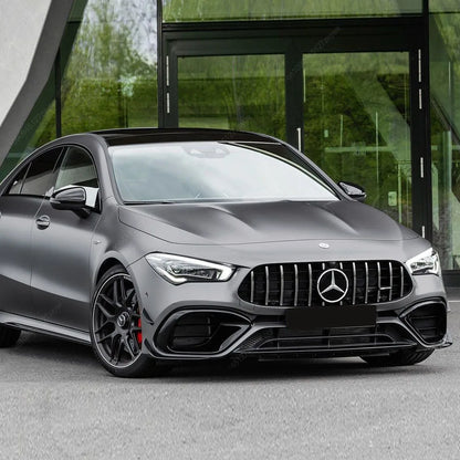سبلتر جانبي أمامي لمرسيدس CLA45 AMG C118/W118 (2019-2023) – كانارد، شبك ضباب وجناح هوائي ABS