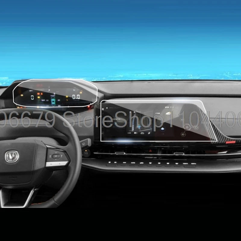حماية عتبات الأبواب بنقشة الكاربون لـ Changan CS75 Plus