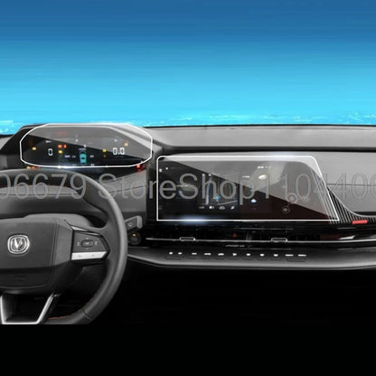 حماية عتبات الأبواب بنقشة الكاربون لـ Changan CS75 Plus