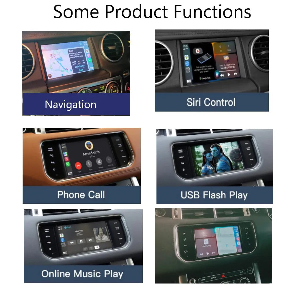 واجهة CarPlay وAndroid Auto للاند روفر / جاكوار