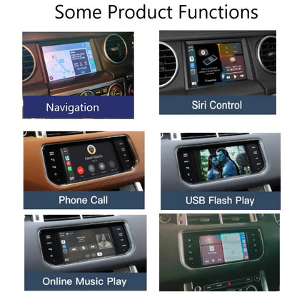 واجهة CarPlay وAndroid Auto للاند روفر / جاكوار