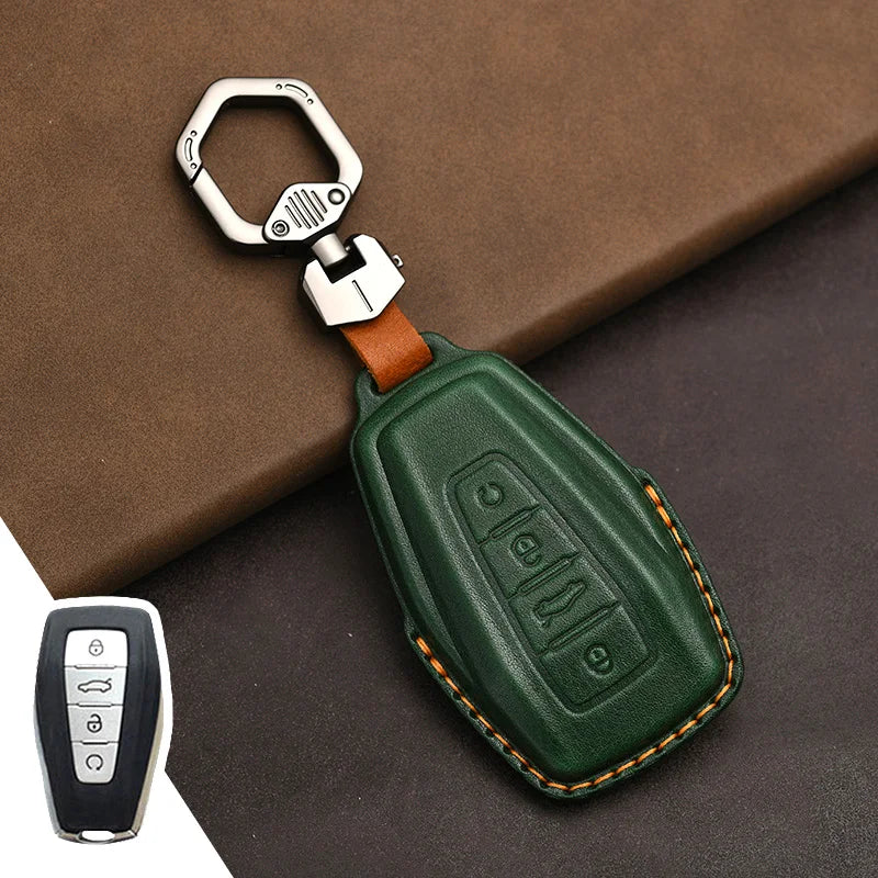 غطاء مفتاح جلدي لـ Geely Coolray