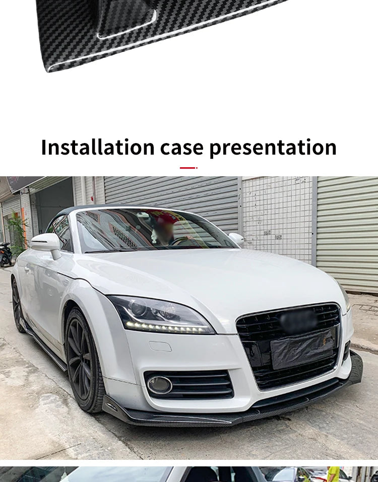 طقم بودي كت لأودي TT / TTRS (2004-2019) – فرونت ليب، سايد سكيرت، زعانف جانبية وملحقات ABS