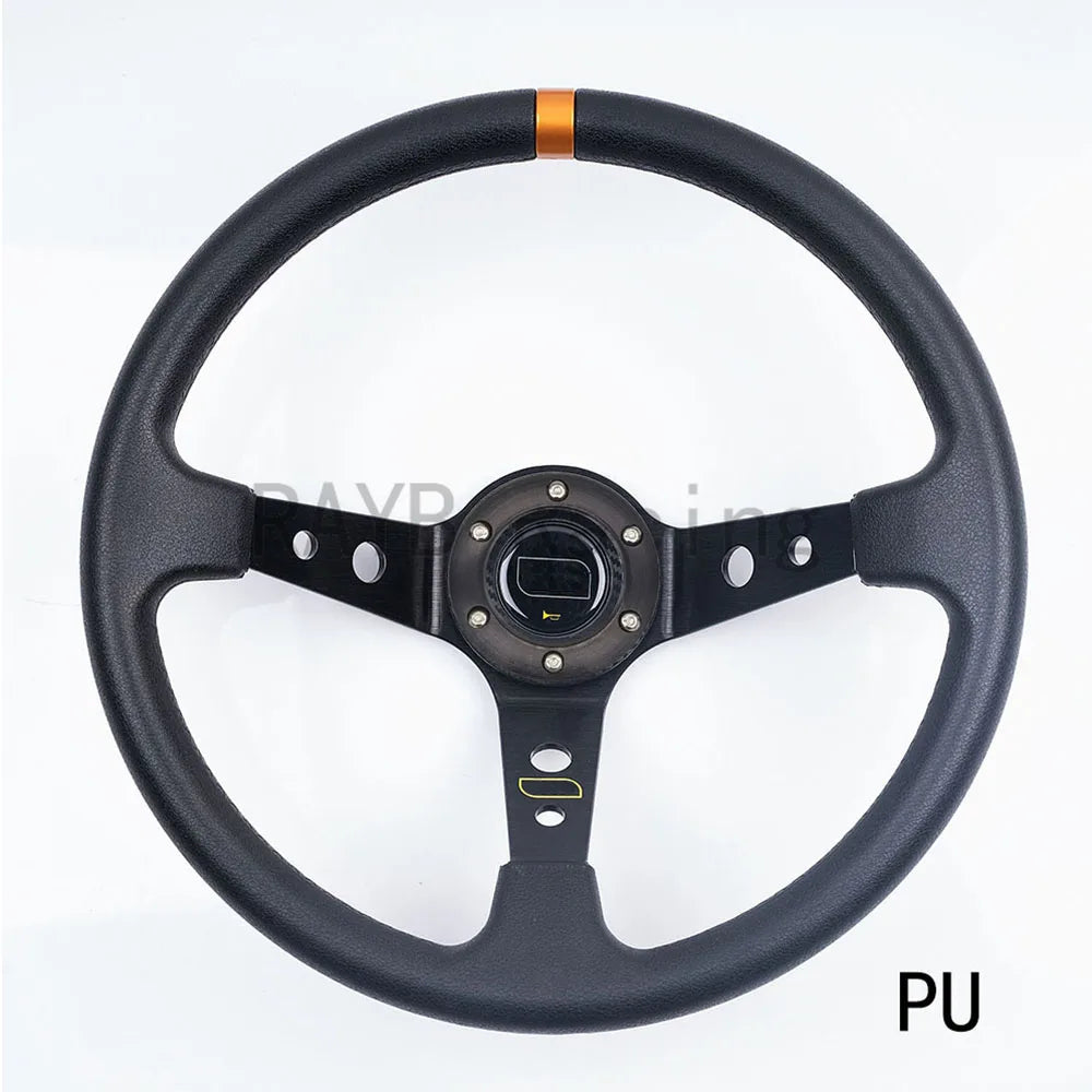 مقود رياضي عالمي 14 إنش (350 مم) شمواه أو PVC – Deep Dish للدرفت والسباقات