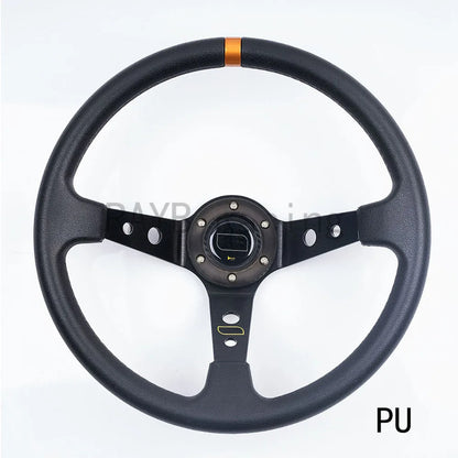 مقود رياضي عالمي 14 إنش (350 مم) شمواه أو PVC – Deep Dish للدرفت والسباقات