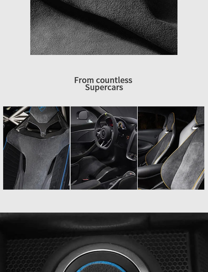 Made of Alcantara For Land Rover Discovery Sport (2016-2019) Engine Start Button Trim Sticker Car Interior Tuning Accessories