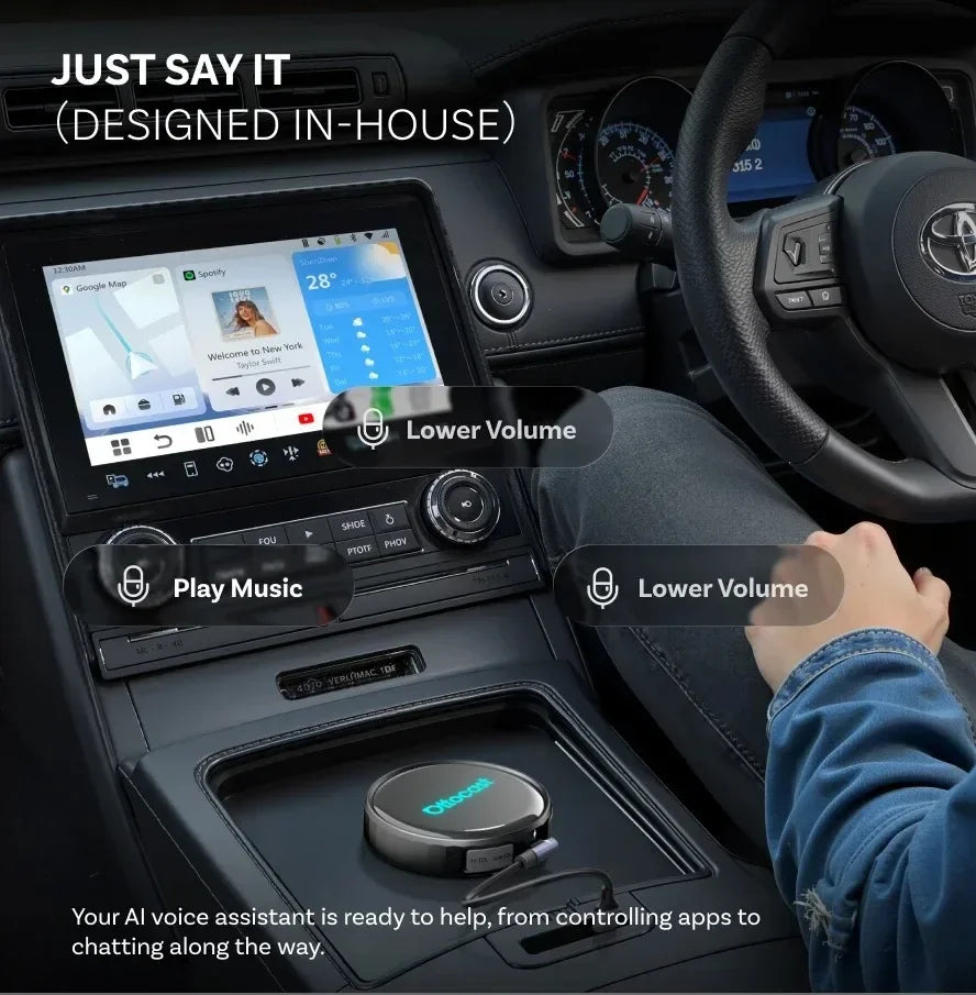 OttoAibox P3 Pro – محول CarPlay وAndroid Auto لاسلكي