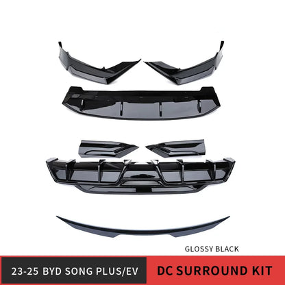 طقم بودي كت لـ BYD Song Plus / Seal U (2023+) – فرونت ليب، ديفيوزر خلفي وقطع ABS أسود