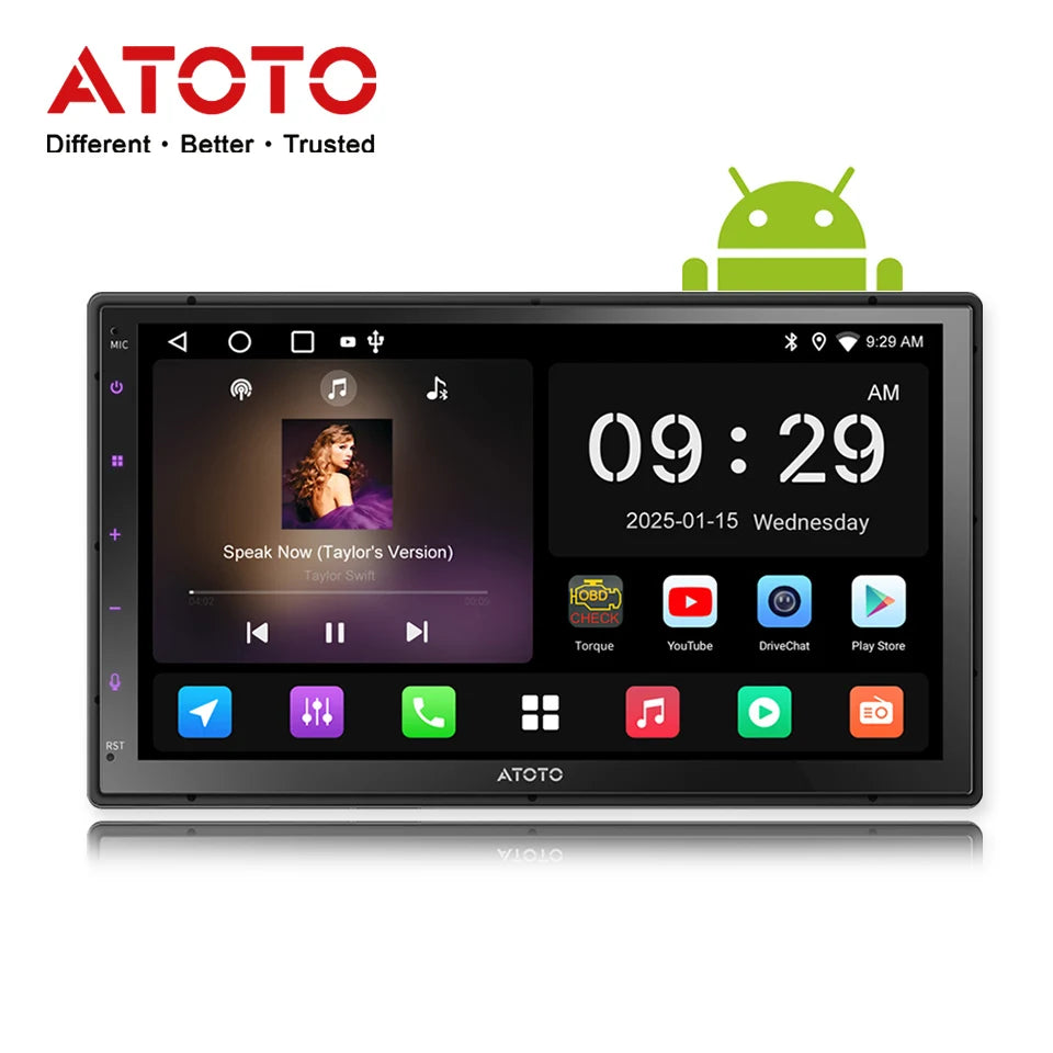 شاشة أندرويد 7 إنش للسيارة مع Apple CarPlay وAndroid Auto