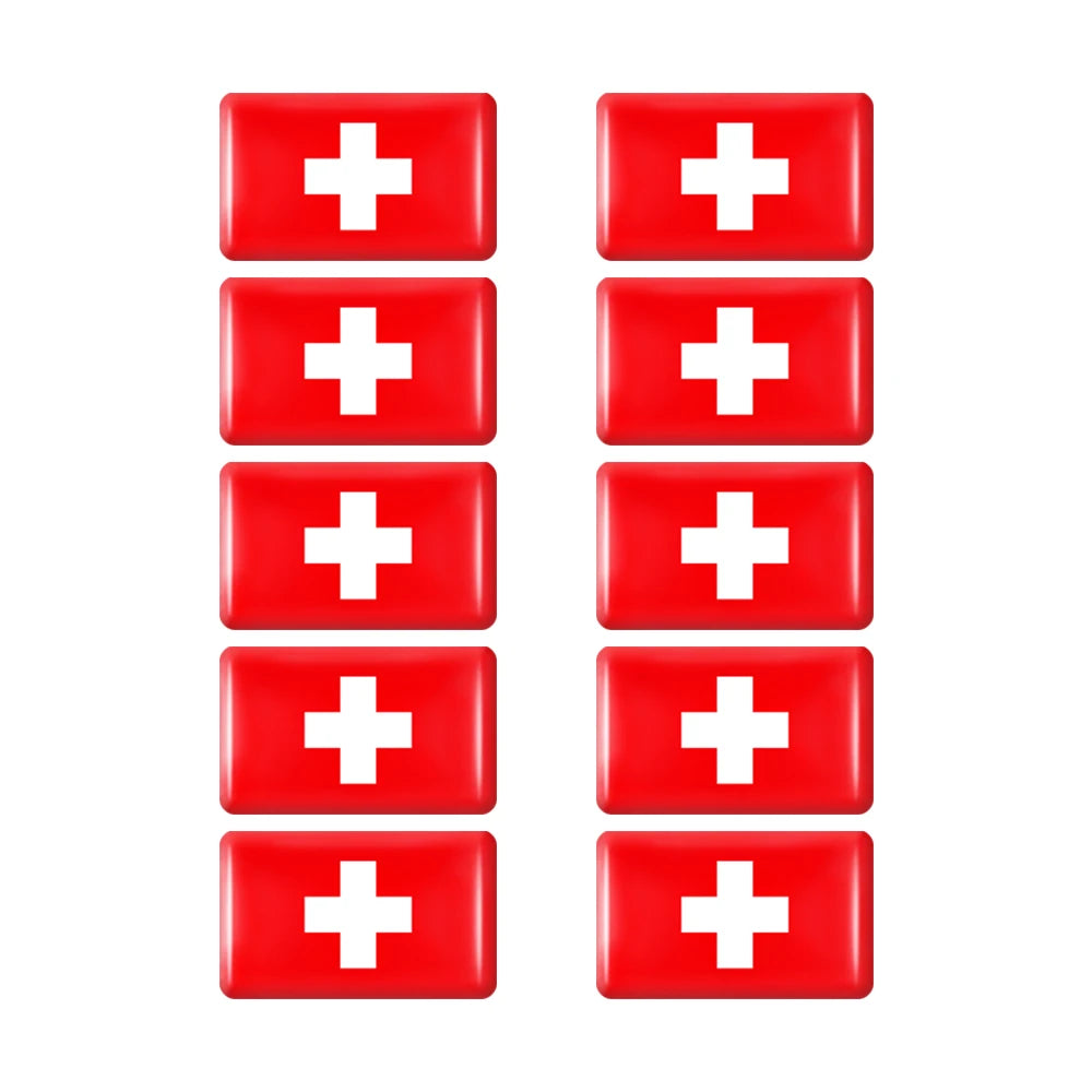 10pcs Epoxy UK United Kingdom Flag Sticker Car Interior Decoration Decal for Jaguar XE XF XJ Land Rover Range Rover Evoque Badge