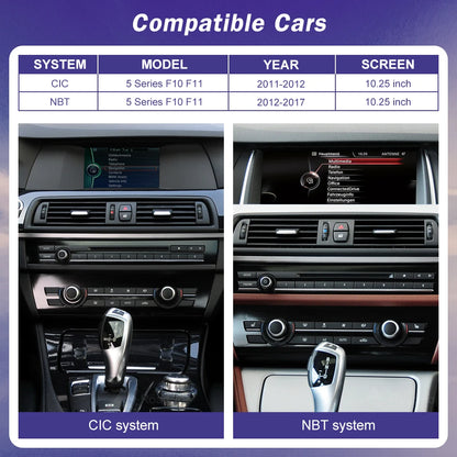 شاشة أندرويد لسيارات BMW الفئة الخامسة (F10/F11)