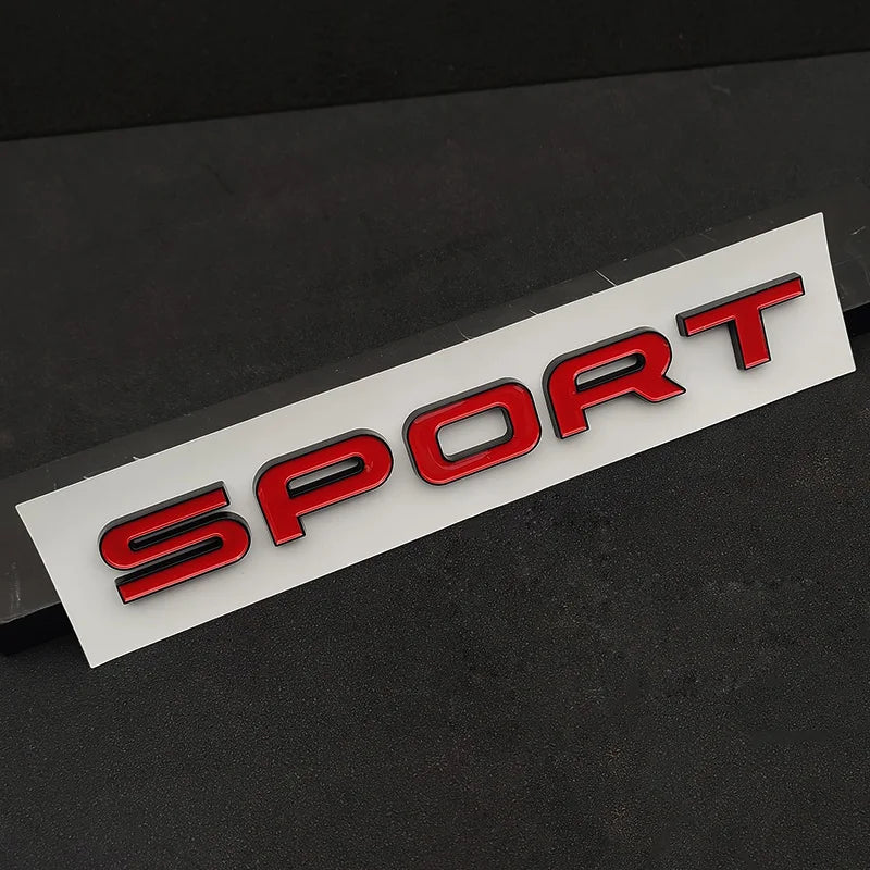3D ABS Logo Sport HSE Emblem Letters Car Trunk Badge For Land Rover Range Rover L320 Discovery Sport HSE Sticker Accessories
