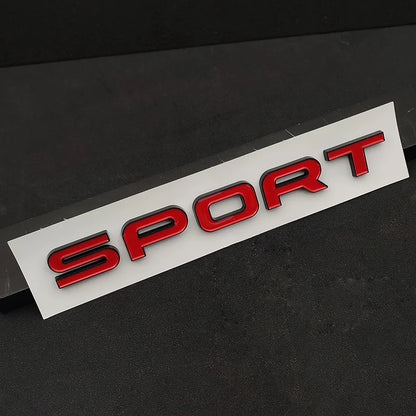 3D ABS Logo Sport HSE Emblem Letters Car Trunk Badge For Land Rover Range Rover L320 Discovery Sport HSE Sticker Accessories
