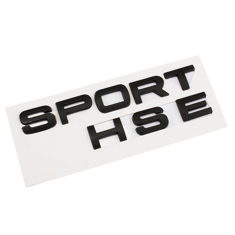 3D ABS Logo Sport HSE Emblem Letters Car Trunk Badge For Land Rover Range Rover L320 Discovery Sport HSE Sticker Accessories
