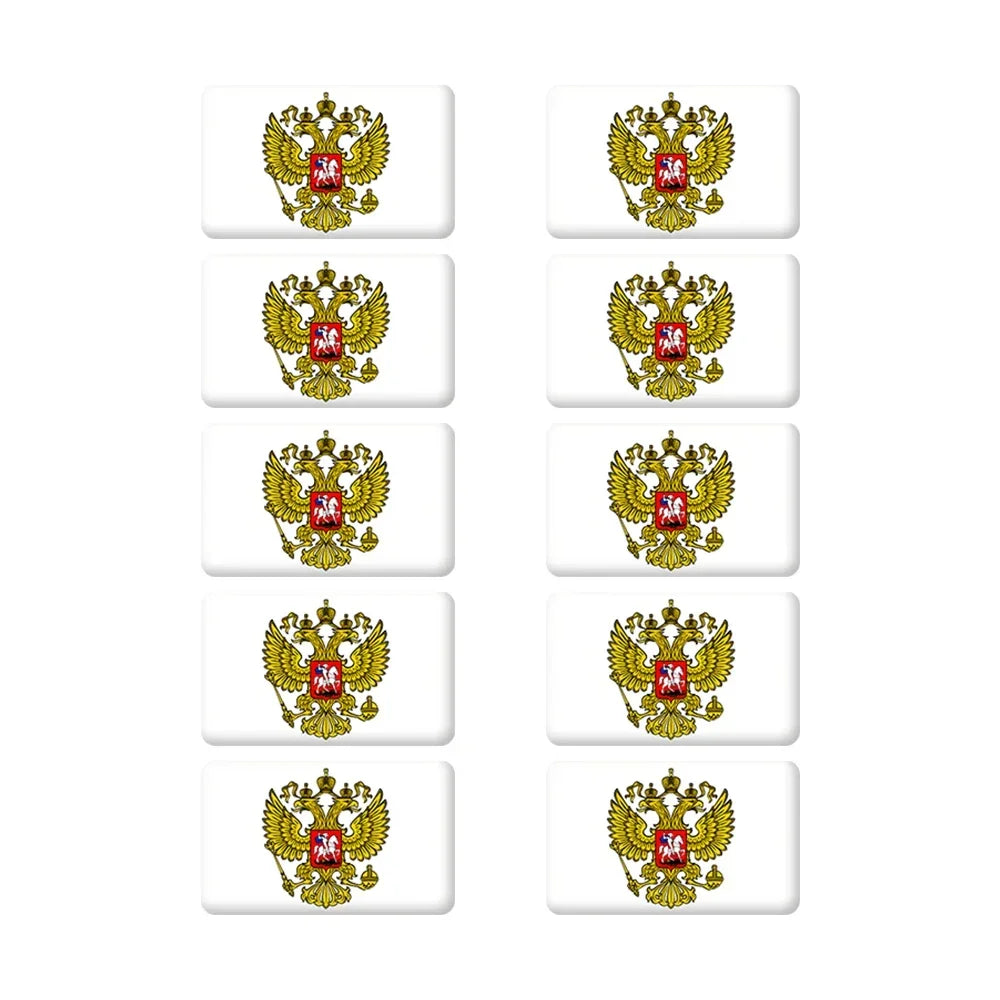 10pcs Epoxy UK United Kingdom Flag Sticker Car Interior Decoration Decal for Jaguar XE XF XJ Land Rover Range Rover Evoque Badge