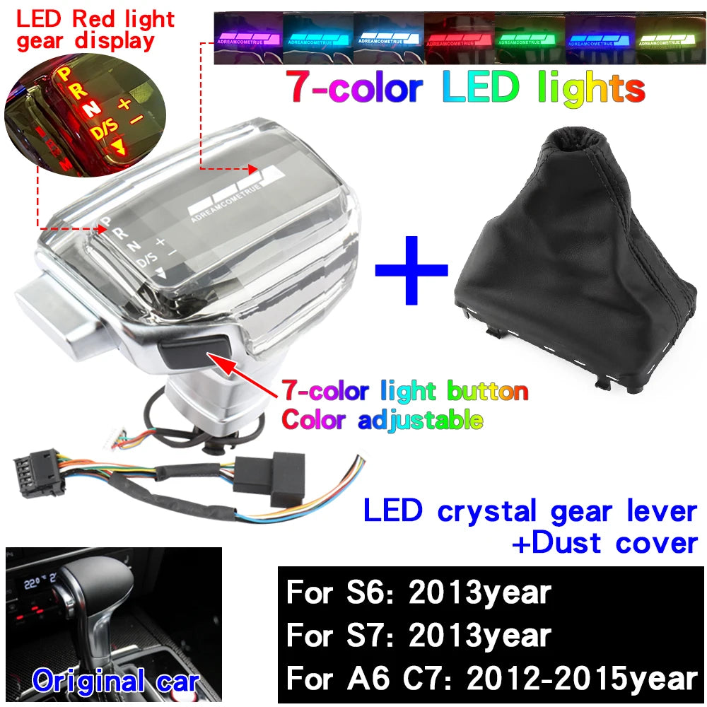 مقبض قير LED لأودي