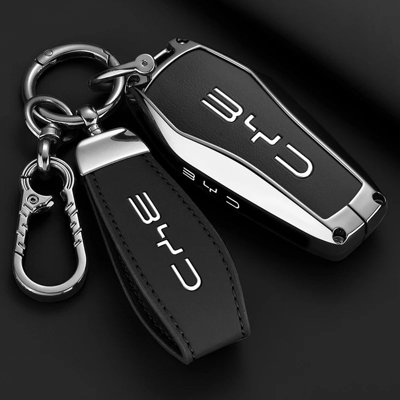 غطاء مفتاح جلدي فاخر لـ BYD