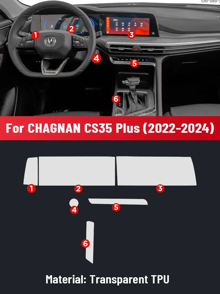 فيلم حماية شاشة TPU لـ Changan CS35 Plus