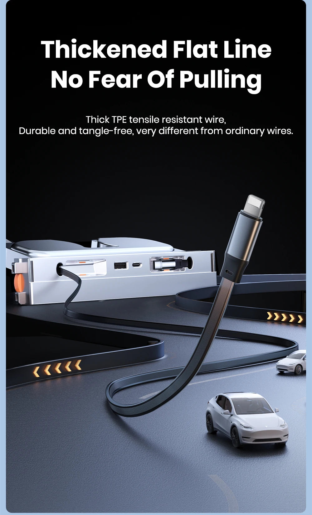 شاحن USB-C بقدرة 54 واط لتسلا موديل Y Juniper / موديل 3 Highland