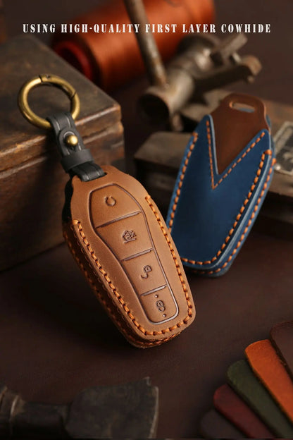 غطاء مفتاح جلدي لـ BYD