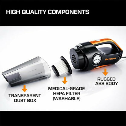 2-in-1 Car Vacuum Cleaner & Tire Inflator